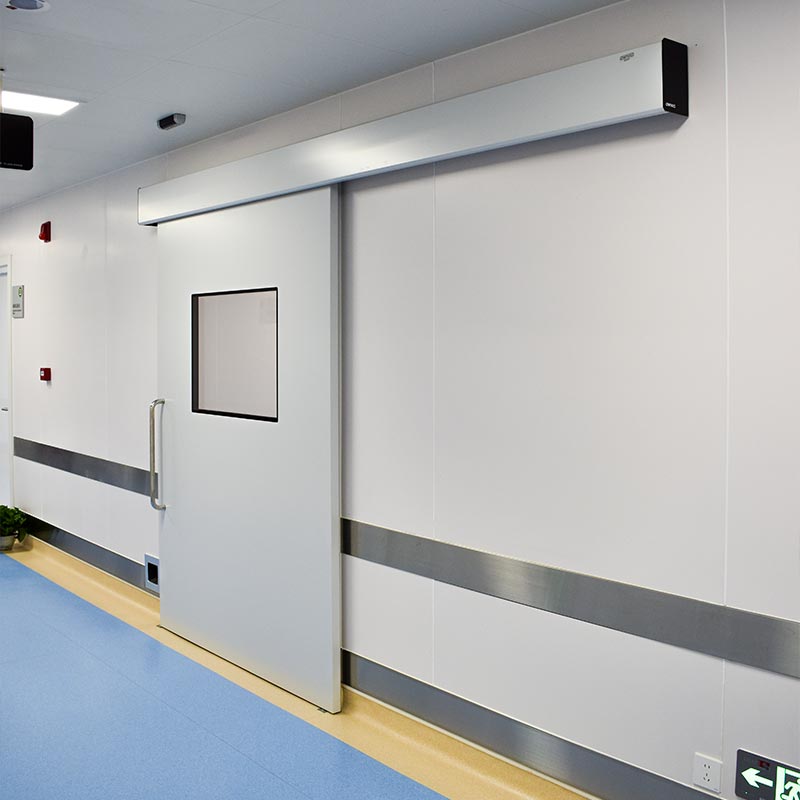 Porta corrediza hermética automática médica