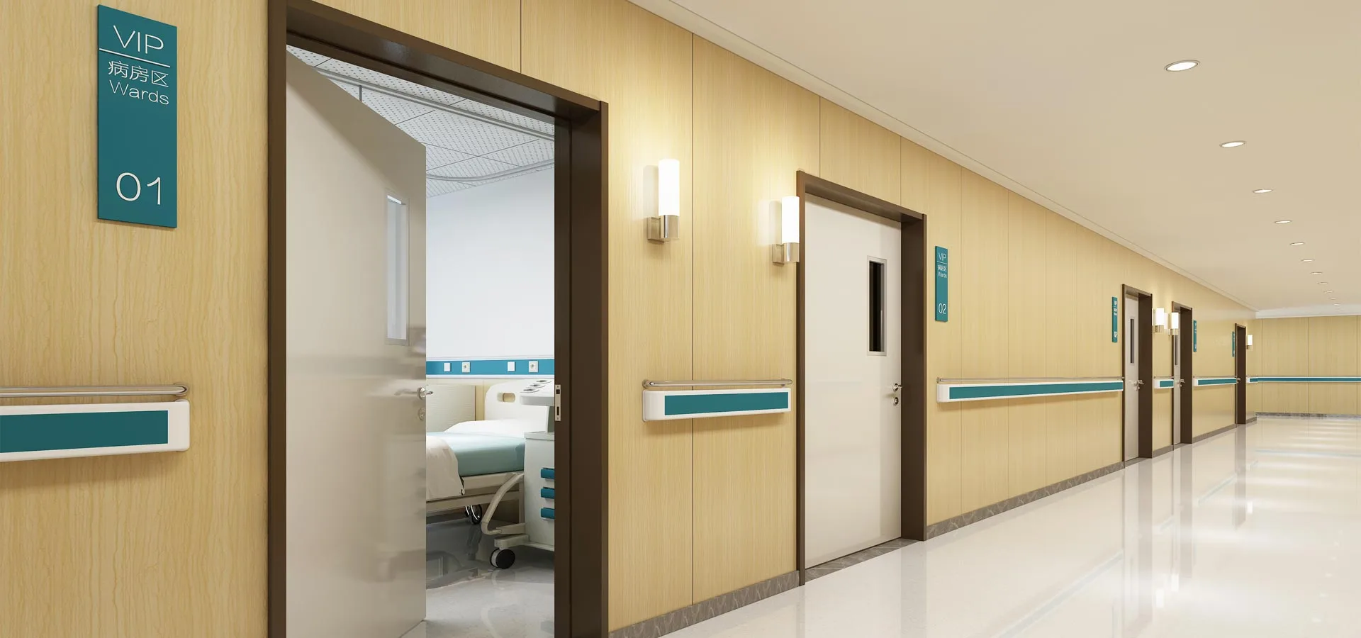 Provedor de solucións integradas de sistemas de portas hospitalarias