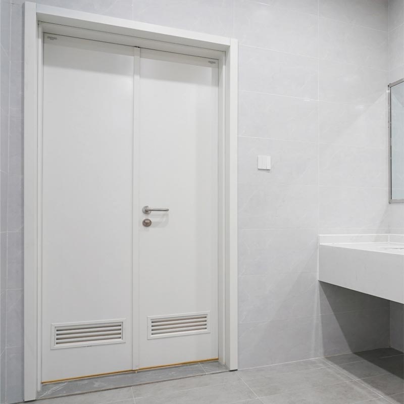 Porta abatible de aceiro para baño Porta abatible de aceiro para baño